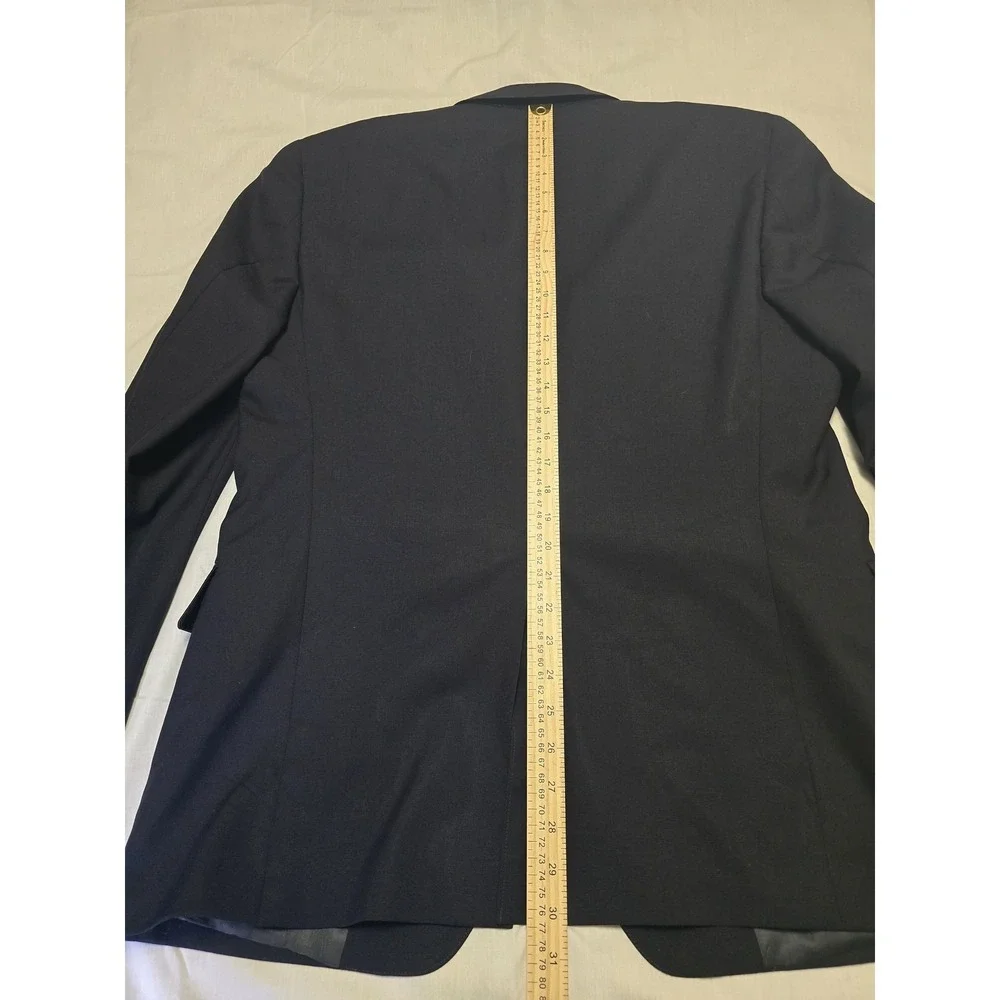 Lacrosse Blazer Mens‎ 42R Black Wool Sport Coat Suit Jacket Made USA Classic